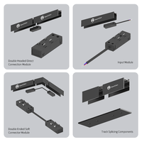Système d'éclairage sur rail haute tension 220V russe, dimmable, pour rails linéaires, suspension en surface, plafonds tendus encastrés, éclairage sur rail magnétique