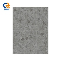 Carreaux de sol et de mur Sinray en pierre frittée 750x1500mm, antibactériens, antidérapants, résistants à l'usure, brillants, modernes, avec bordures décoratives pour chambre à coucher
