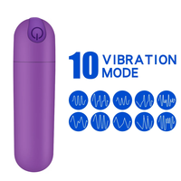 Leistungsstarker 10-Gang Mini-Bullet-Vibrator Klitoris-Stimulator G-Punkt Vagina-Massagegerät USB-Betrieben Manuelle Steuerung für Frauen