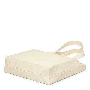 Bolsa de compras de algodón 100% ecológica, de gran capacidad, con fuelle, diseño nuevo, logotipo personalizado COTTON FIELD, muy vendida. - Product Image 3