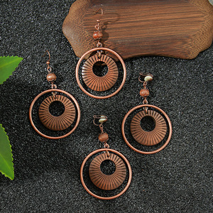 Butterfly <b>Drop</b> Earrings Antique <b>Bronze</b> Plated Bohemia Style Women's Fashion Dangle Earrings - Product Image 4