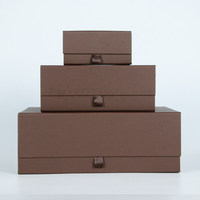Boîte cadeau rigide pliable à 7 couches personnalisable avec fermeture magnétique et ruban, impression sérigraphique, coffret cadeau pour café et aliments