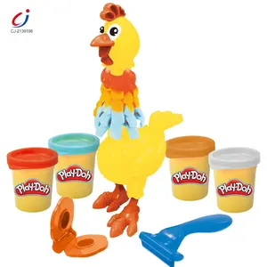 ของเล่นทำจากโคลนรูปไก่สำหรับเด็ก,ชุดเล่นแป้งโดว์ทำมือแบบ DIY ปลอดสารพิษสำหรับเด็ก