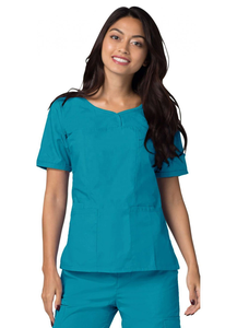 2024 gran oferta antiarrugas lavable tela suave enfermera Scrub Hospital personalizado Scrubs mujeres médico enfermería conjunto - Product Image 4