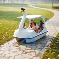 Bateau à pédales gonflable en bois M-078 en forme de cygne ou d'oie pour divertissement familial, usage domestique et intérieur, capacité 100-500 kg, fabriqué à Guangzhou