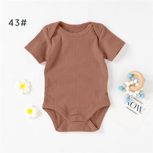 Oferta Especial: Body de Bebé de Manga Corta con Broches en la Entrepierna, 100% Algodón Orgánico, Color Liso, para Verano - Product Image 4