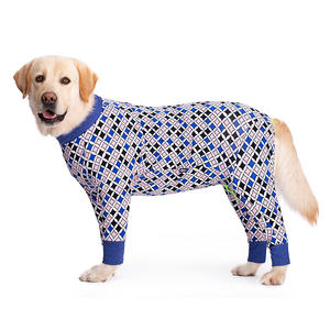 Vêtements d'été pour animaux de compagnie Big Thin Medium Large Female Dogs-Popular Style Solid Full Belly Four-Legged Weaning Neutering Clothes Cats - Product Image 2