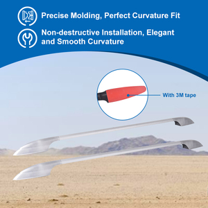 <span class=keywords><strong>Porte</strong></span>-bagages de toit de voiture en aluminium avec autocollant, haute capacité de charge, ajustement universel, taille personnalisable - Product Image 6