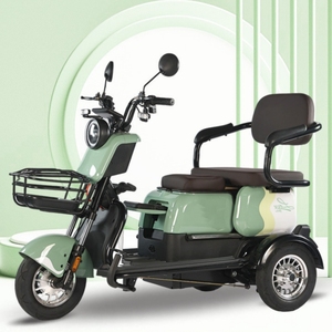 Ciclomotor eléctrico <span class=keywords><strong>de</strong></span> <span class=keywords><strong>tres</strong></span> <span class=keywords><strong>ruedas</strong></span> para discapacitados, motocicleta Scooter, doble asiento trasero, movilidad para adultos - Product Image 5