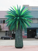 Modèle d'arbre gonflable en PVC imperméable sur le thème de la palmier hawaïen pour fêtes