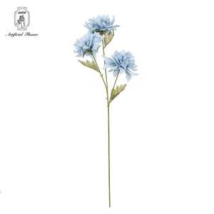 Precio bajo de fábrica, venta al por mayor, decoración de la <span class=keywords><strong>casa</strong></span>, ramo de flores de Dalia artificial de seda de calidad superior - Product Image 4