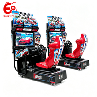 Simulador de Carreras Arcade Comercial con Monedas, Pantalla LCD HD de 32 Pulgadas, Batalla Multijugador Enlazada para Centros de Juego y Centros Comerciales