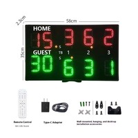 Tableau de score de tennis LED haute luminosité Mode entraînement quotidien et compteur de balle d'événement