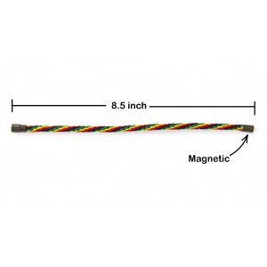 Pulsera Trenzada Rasta <span class=keywords><strong>Reggae</strong></span> Jamaica Roja, Amarilla, Verde y Negra, Cordón Encerado, Cierre de Pulsera, Hecha a Mano - Product Image 6