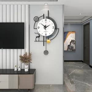 Jt Moderne Nordic Metal Decoratieve 3d Oversized Minimalistische Wandklok Voor Woonkamer Luxe Woondecoratie Reloj De Pared