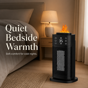 Chauffage électrique en céramique PTC, ventilateur de chauffage portable avec 3 réglages de chaleur, protection contre la surchauffe, pour la maison, le bureau, utilisation en intérieur - Product Image 2