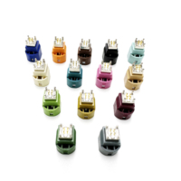 Conector Universal Fakra de 4 Pines, Código HSD Z, Azul Agua/5021, Macho, Recto, Vertical, Montaje en PCB, Soldadura, 50 335V, para Automóvil