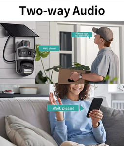 Icsee aov 4MP năng lượng mặt trời ngoài trời Camera an ninh 24 giờ ghi âm 15600 mAh 9W năng lượng mặt trời powered hệ thống mạng không dây CMOS được xây dựng trong mic - Product Image 2