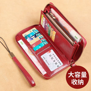 AndoBag Long Wallets for Women Soft Genuine Cow <b>Leather</b> Coin Purse Fashion Large Capacity Zipper Wallet Clutch <b>Phone</b> <b>Bag</b> - Product Image 4