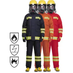 ชุดนักดับเพลิง Nomex,ชุดผจญเพลิงแบบนักดับเพลิงผลิตจากโรงงาน NFPA 1971 EN 469ผ้าทอลายทแยง4ชั้น