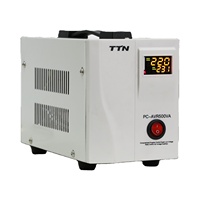 Régulateurs/stabilisateurs de tension monophasé de haute qualité AC 220V sortie PC matériel 50Hz fréquence LED ISO9001 certifié bon