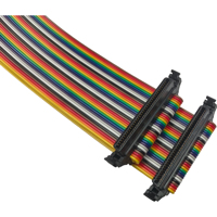 Harnais de câblage personnalisé FX2B-68SA-1.27R, pas de 1,27 mm, 68 broches, Linksunet UL2651 28AWG, assemblage de câble ruban coloré