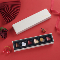 Boîtes cadeaux en carton rigide écologiques de luxe, 6 ou 12 pièces, pour chocolats, vente en gros, matériaux recyclés, durables