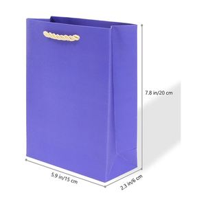 <b>Gift</b> <b>Small</b> Square Bottom Paper Bags With Handles Eco-friendly Durable Bags Food Grade Multi-purpose High Load-bearing Paper Bag - Product Image 2