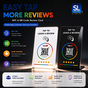 Support de <span class=keywords><strong>code</strong></span> <span class=keywords><strong>QR</strong></span> NFC SHILOH – Tappez ou scannez <span class=keywords><strong>pour</strong></span> vous connecter aux réseaux sociaux – Carte de suivi multi-couleurs <span class=keywords><strong>pour</strong></span> restaurants, hôtels, OEM, PVC - Product Image 1