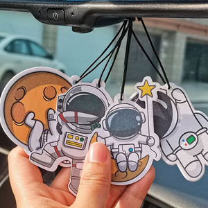 Perfume Cartoon <b>Funny</b> Astronaut Space Custom Logo Hanging Paper Sublimation <b>Car</b> Room <b>Air</b> <b>Freshener</b> Scented for Christmas Gift - Product Image 5