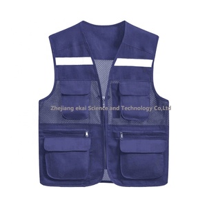 Chaleco <span class=keywords><strong>reflectante</strong></span> de alta visibilidad de malla personalizado para hombre, ropa de trabajo, ropa de construcción, chaleco <span class=keywords><strong>reflectante</strong></span> de trabajo de seguridad con bolsillos y logotipo - Product Image 3