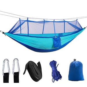 Tienda de campaña portátil automática de apertura rápida para acampar al aire libre, <span class=keywords><strong>hamaca</strong></span> doble individual esencial, columpio colgante, regalo sin mosquitera para interiores - Product Image 6