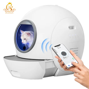 EUR PET Fabrication App Control Grande Toilette pour <span class=keywords><strong>Chat</strong></span> Smart Electric Autonettoyant Automatique <span class=keywords><strong>Robot</strong></span> Litière pour <span class=keywords><strong>Chat</strong></span> Plusieurs Chats - Product Image 1
