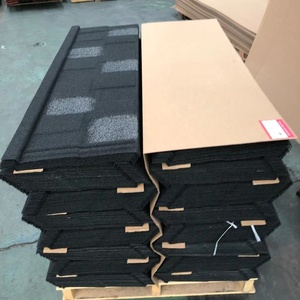 अपार्टमेंट रंगीन शिंगल निर्माण सामग्री के लिए पत्थर लेपित छत टाइल निर्माण सामग्री स्टील धातु फ्लैट छत शीट पत्थर लेपित छत टाइल - Product Image 6