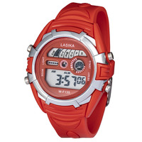 Jam Tangan Digital Wanita LASIKA W-F135 Casing ABS Tahan Air Lampu Latar LED Alarm Stopwatch TPU Olahraga Wanita Kualitas Tinggi