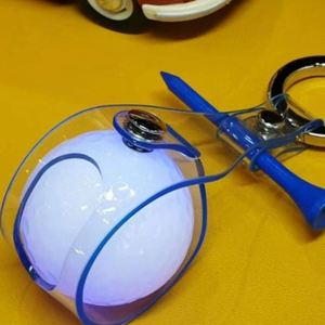 Estuche de Almacenamiento Portátil Azul para Pelotas de Golf, Bolsa de PVC Elegante y Resistente, con Correa para Regalos - Product Image 3