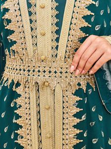 Abaya islamique de l'Aïd musulman à la mode pour femme, abaya de luxe ouverte à manches longues et à la mode, abaya saoudienne en vente en gros - Product Image 6