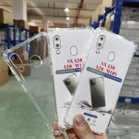 Coque anti-chute pour Samsung A20 A30 M10S Étui de téléphone portable Transparent TPU souple Coque arrière Antichoc pour Samsung A26 A25 A24