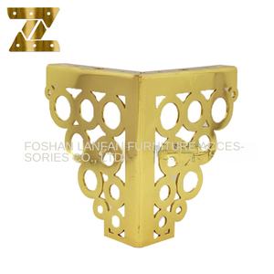 Nuovo piede fiore d'oro 13 di lusso bronzo rosso grande fiore di fascia alta moderna metallo divano Hardware gamba - Product Image 5