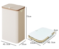 Paniers de recyclage de bouteille de boisson pliable grand tissu épaissi boîte de rangement de blanchisserie pliable pour bouteille de boisson domestique