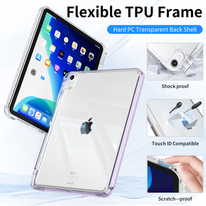 Acrylic PC rõ ràng Trường hợp với có thể tháo rời PU <span class=keywords><strong>Leather</strong></span> bìa cho <span class=keywords><strong>iPad</strong></span> thế hệ thứ 10 10.9-inch(2022)/<span class=keywords><strong>iPad</strong></span> 11th 11 "(A16, 2025) trường hợp - Product Image 2
