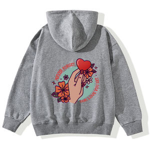 Gilets à capuche pour femmes, style streetwear, en coton tricoté imprimé, respirant, <span class=keywords><strong>long</strong></span>, pour l'hiver et le printemps - Product Image 4