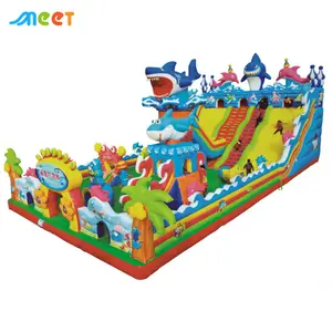 MT-DZR001 China Inflatable Slides And Pool Commercial Inflatable Water Slide Pool For Sale