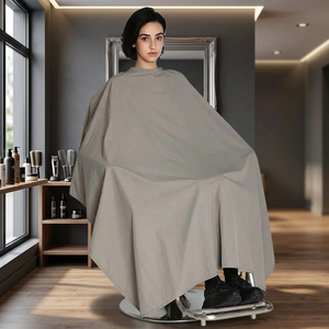 Capa de Barbero Profesional, Resistente, de Poliéster Reutilizable, Duradera, Antiadherente, Antiestática, con Cintura Ajustable y Cuello Elástico para Peinado - Product Image 2