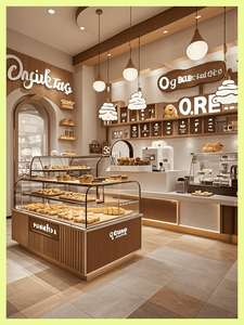 Vendita al dettaglio di <span class=keywords><strong>legno</strong></span> forno pane vetrina Hot Cake Store <span class=keywords><strong>infissi</strong></span> negozio di panetteria Custom Interior Design espositore da forno - Product Image 4