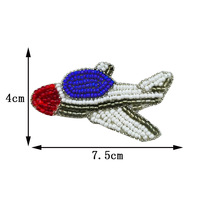 Accessoire en PVC de personnalité simple fait à la main pour vêtements Patch en tissu écologique à coudre Notes de musique perlées Paillettes de ski