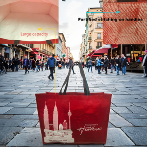 LiShuo Vente en gros Sac tissé PP réutilisable extra large réutilisable Shopping Impression lourde - Product Image 3