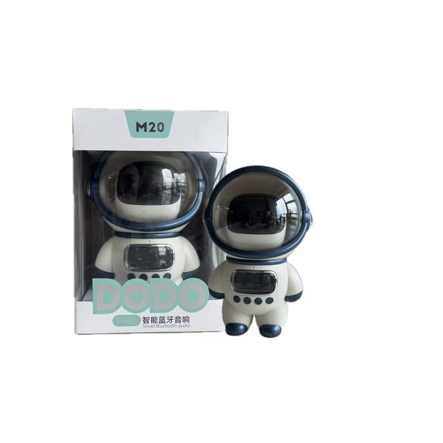 AI Intercom BT Speaker with Space Robot Design with Voice Control & LED Lights, Perfect for Office and Home Use