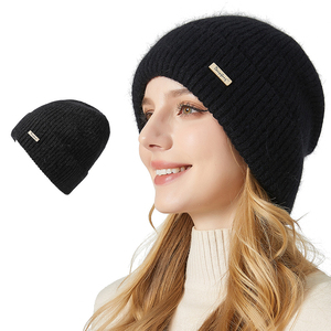 Cappello in Pelliccia di Coniglio Invernale Altamente Elastico Design alla Moda per Donne Ciclismo all'Aperto Uso Quotidiano Morbido Protettivo Caldo - Product Image 2