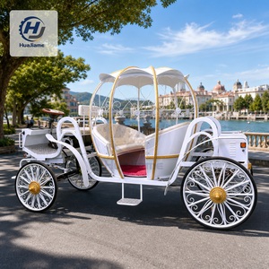 Huajia, Nueva Carruada Eléctrica de Lujo Color Rosa, Vehículo de Pasajeros Vintage para <span class=keywords><strong>Excursiones</strong></span> en Resorts - Product Image 4